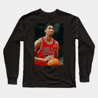 NBA Scottie Pippen basketball retro tee Long Sleeve T-Shirt